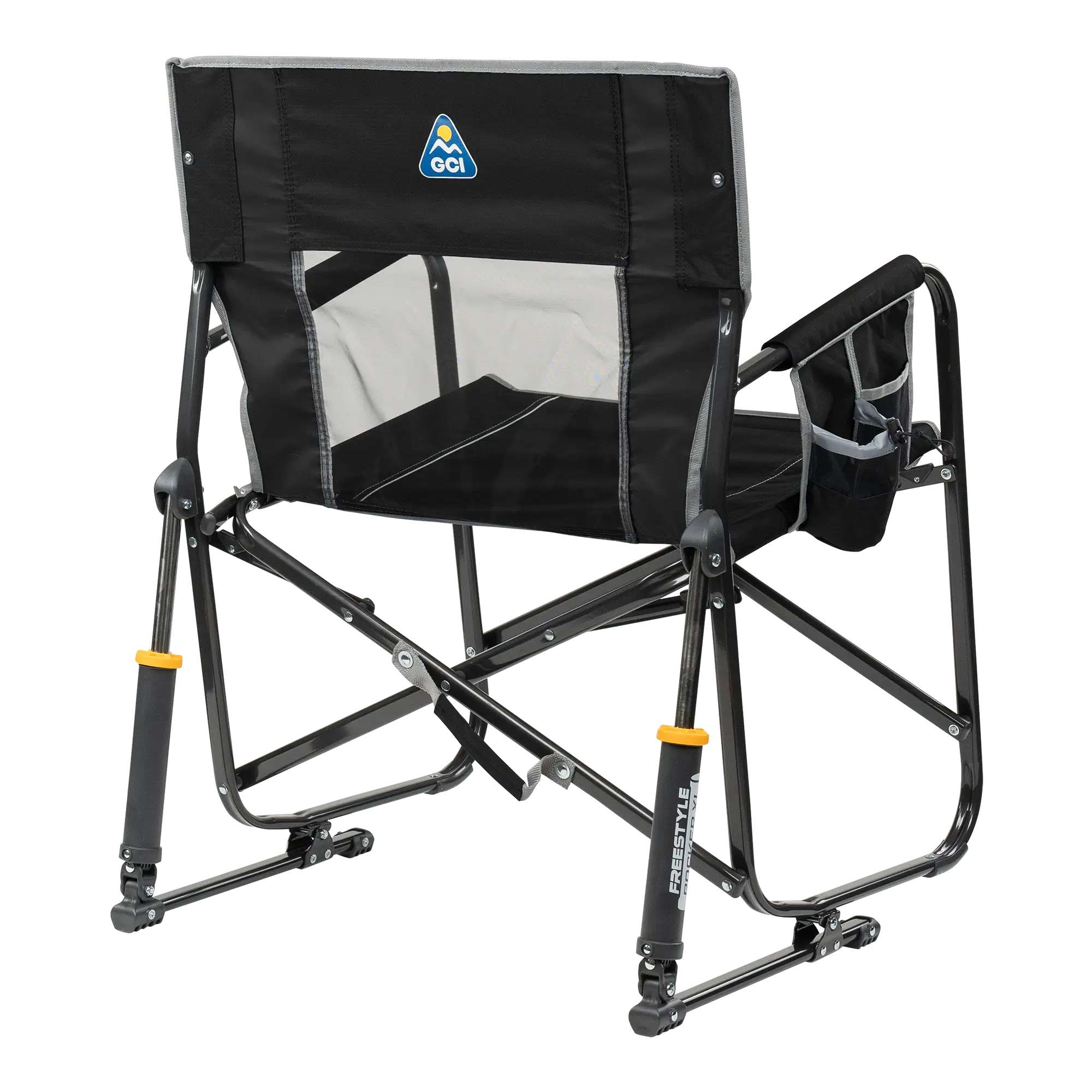 Smooth Motion Freestyle Rocker XL - Choice 552 - Heavy-Duty Kickback Rocker with Beverage Holder Detail
