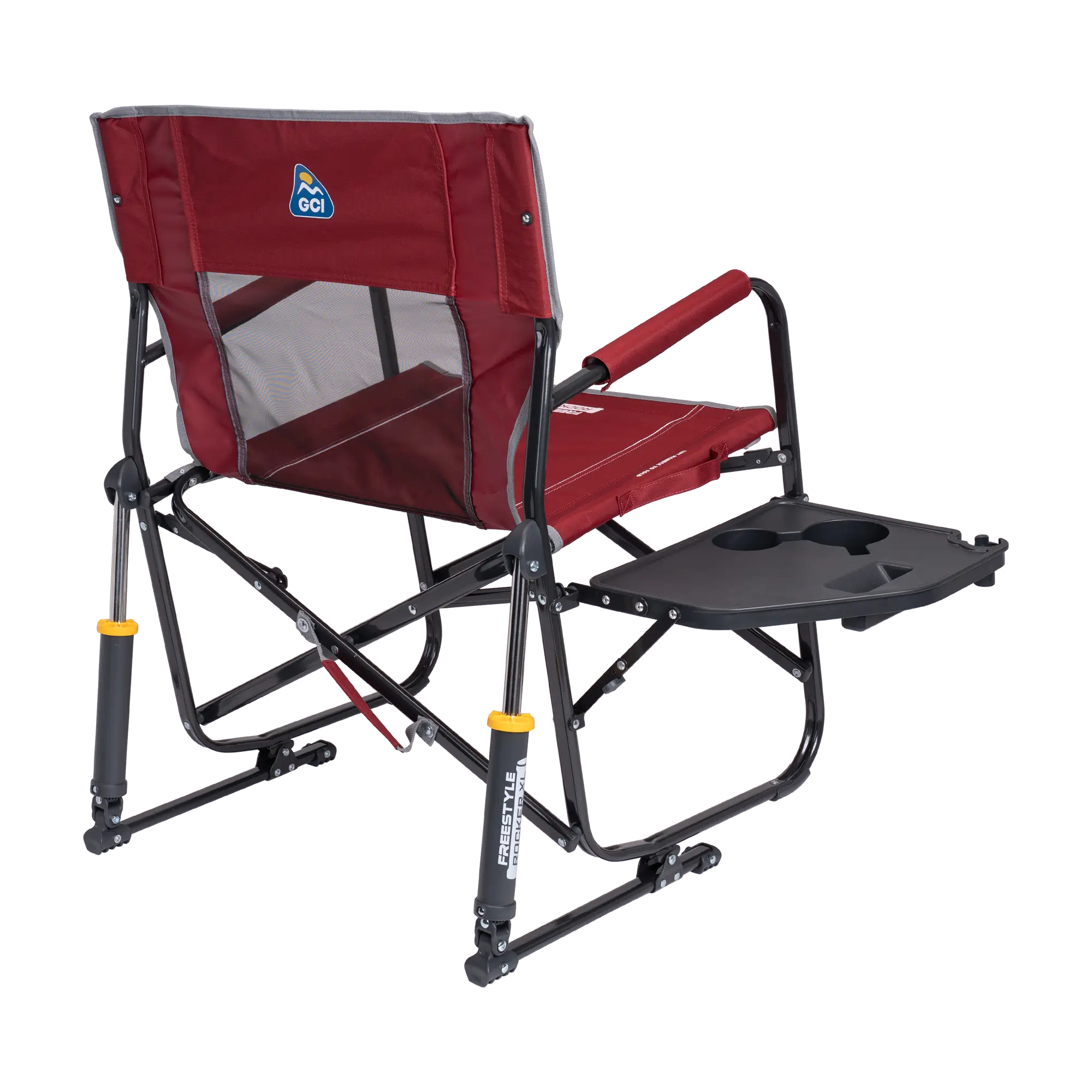 Heavy-Duty Freestyle Freestyle Rocker XL with Side Table - Choice 836 - RoadTrip Rocker Smooth Motion Camp Chair Detail