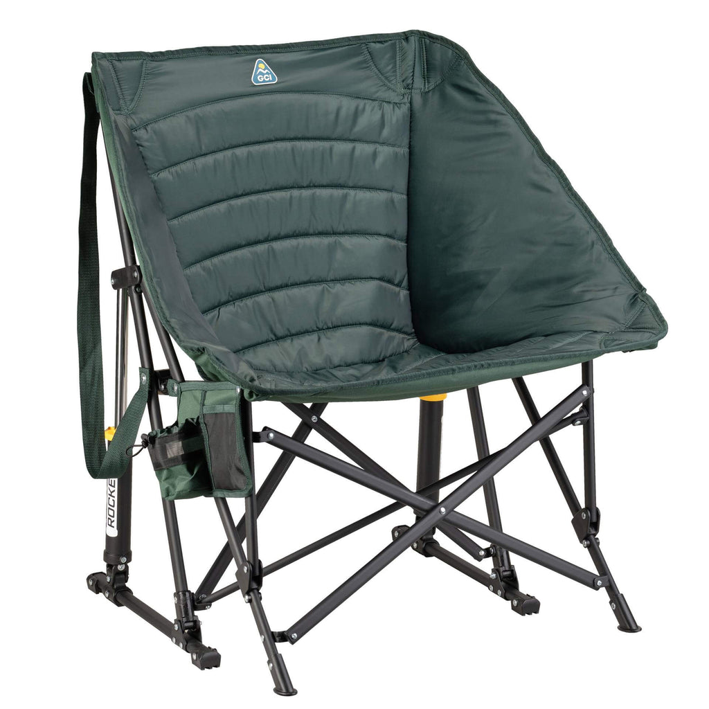 Luxury Camp Puff Rocker - Choice 731 - RoadTrip Rocker Smooth Motion Camp Chair - Hunter