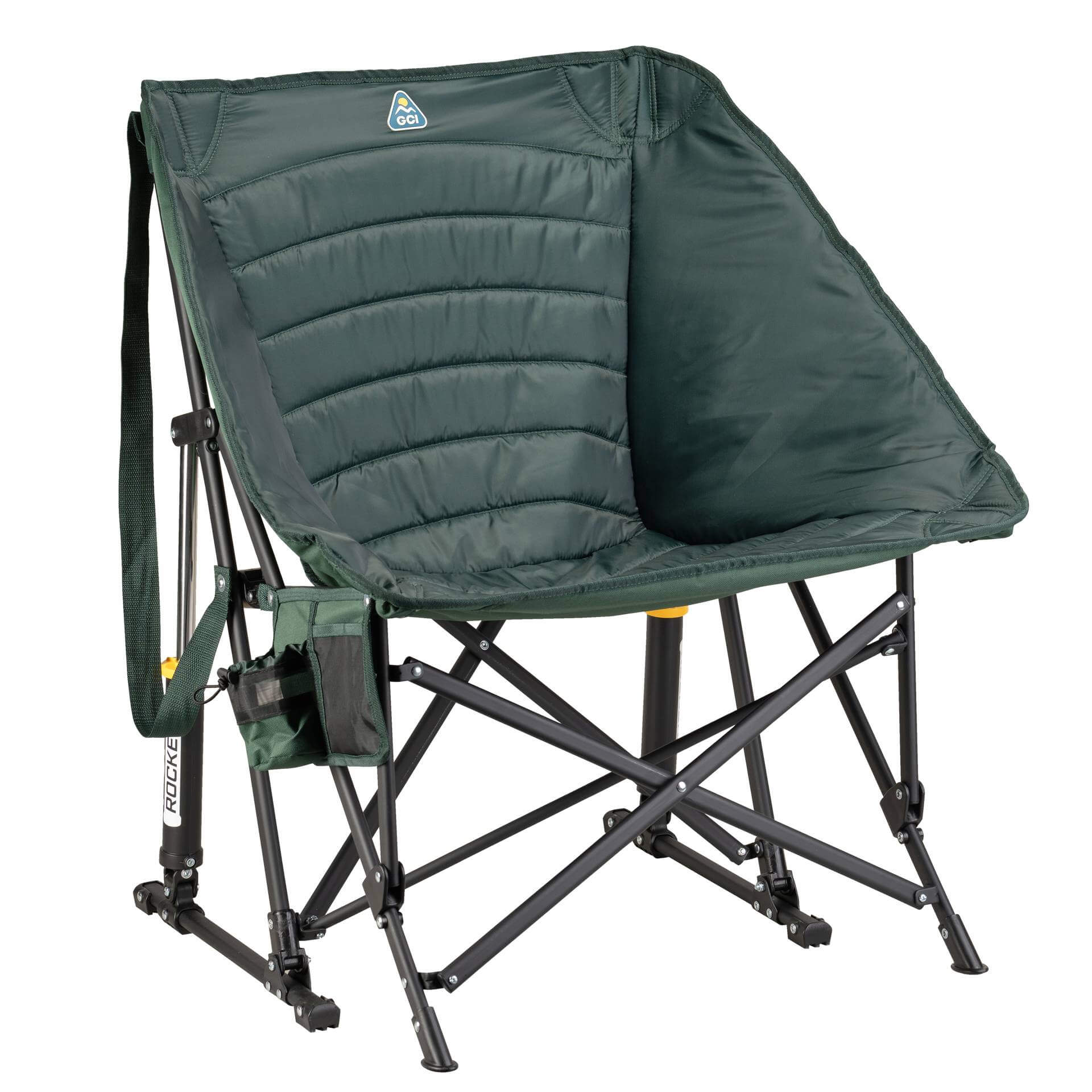 Luxury Camp Puff Rocker - Choice 731 - RoadTrip Rocker Smooth Motion Camp Chair - Hunter