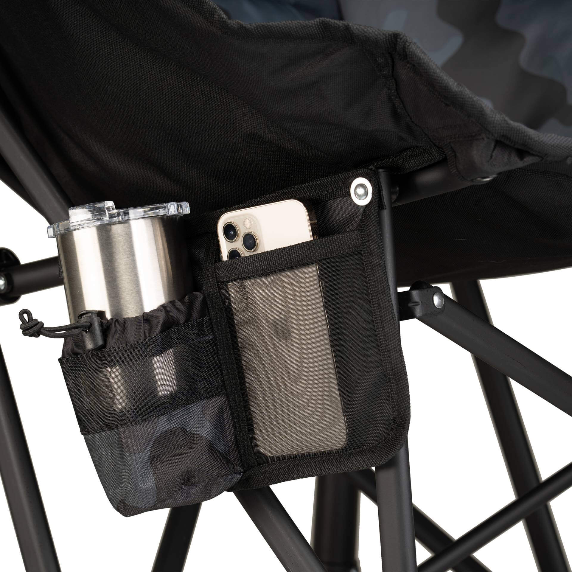 Luxury Camp Puff Rocker - Choice 731 - RoadTrip Rocker Smooth Motion Camp Chair Detail