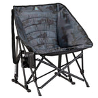 Luxury Camp Puff Rocker - Choice 731 - RoadTrip Rocker Smooth Motion Camp Chair - Stealth Camo