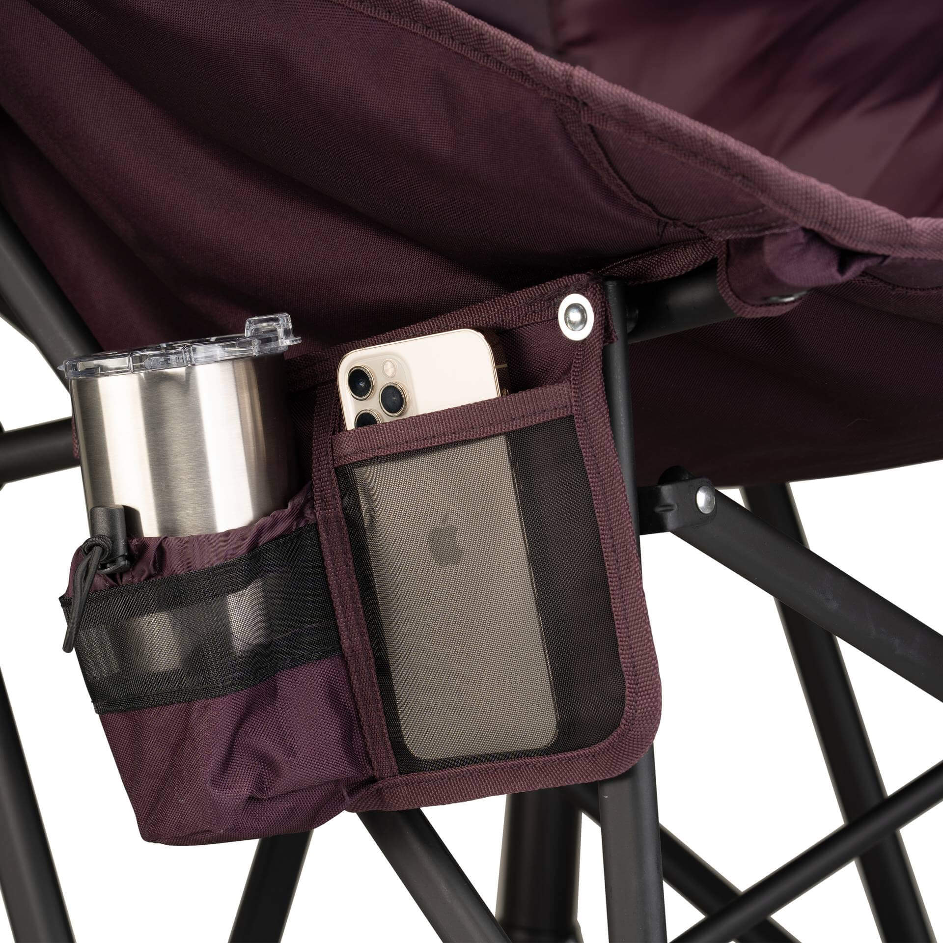 Luxury Camp Puff Rocker - Choice 731 - RoadTrip Rocker Smooth Motion Camp Chair Detail