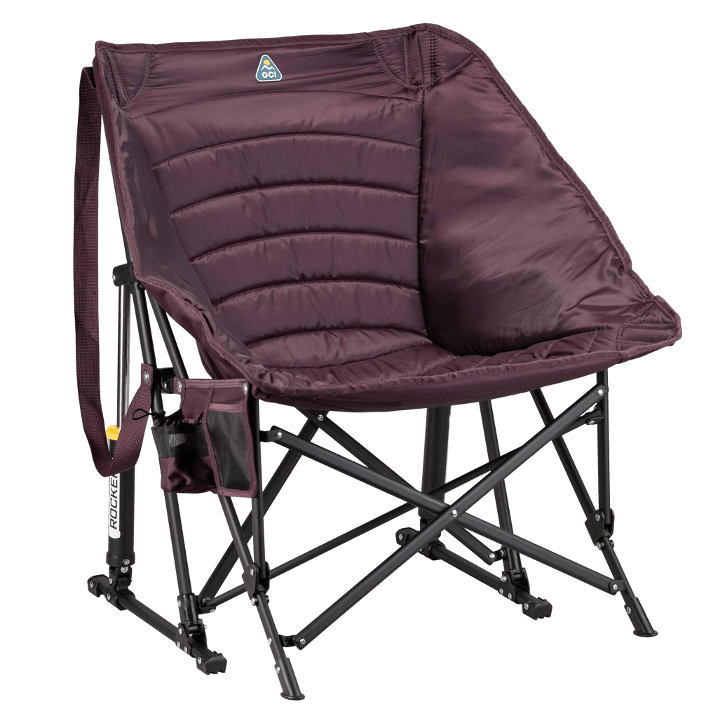 Luxury Camp Puff Rocker - Choice 731 - RoadTrip Rocker Smooth Motion Camp Chair - Amethyst