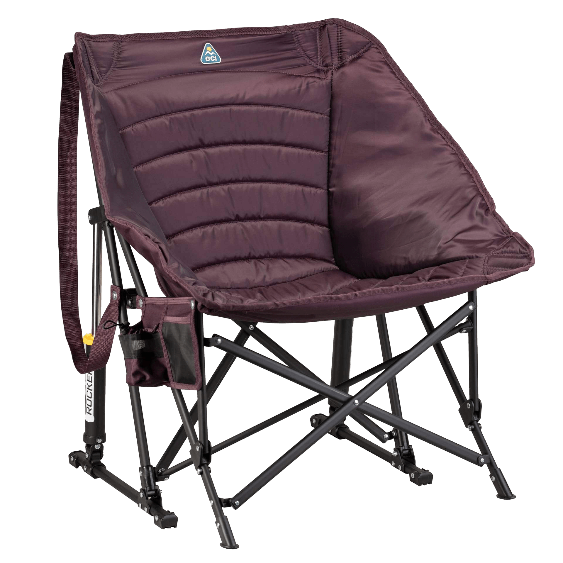 Luxury Camp Puff Rocker - Choice 731 - RoadTrip Rocker Smooth Motion Camp Chair - Amethyst