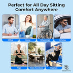 Minimalist SelectSoma Double-Thick Gel Seat Cushion for Long Sitting Set