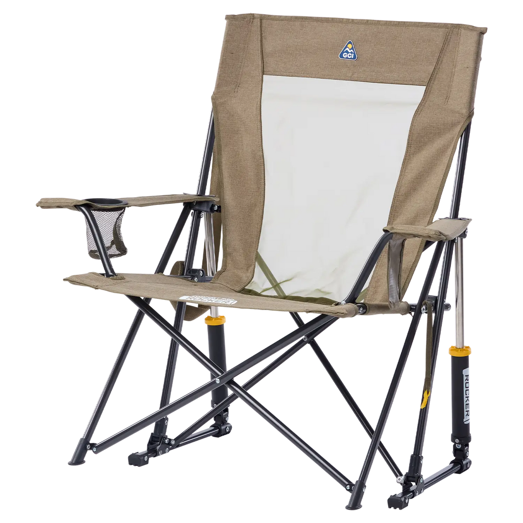 Patented Spring-Action Comfort Pro Rocker XL - Choice 107 - Heavy-Duty Kickback Rocker with Beverage Holder Detail