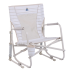 Patented Spring-Action Beach Rocker - Choice 712 - RoadTrip Rocker Smooth Motion Camp Chair - Neutral Stripe