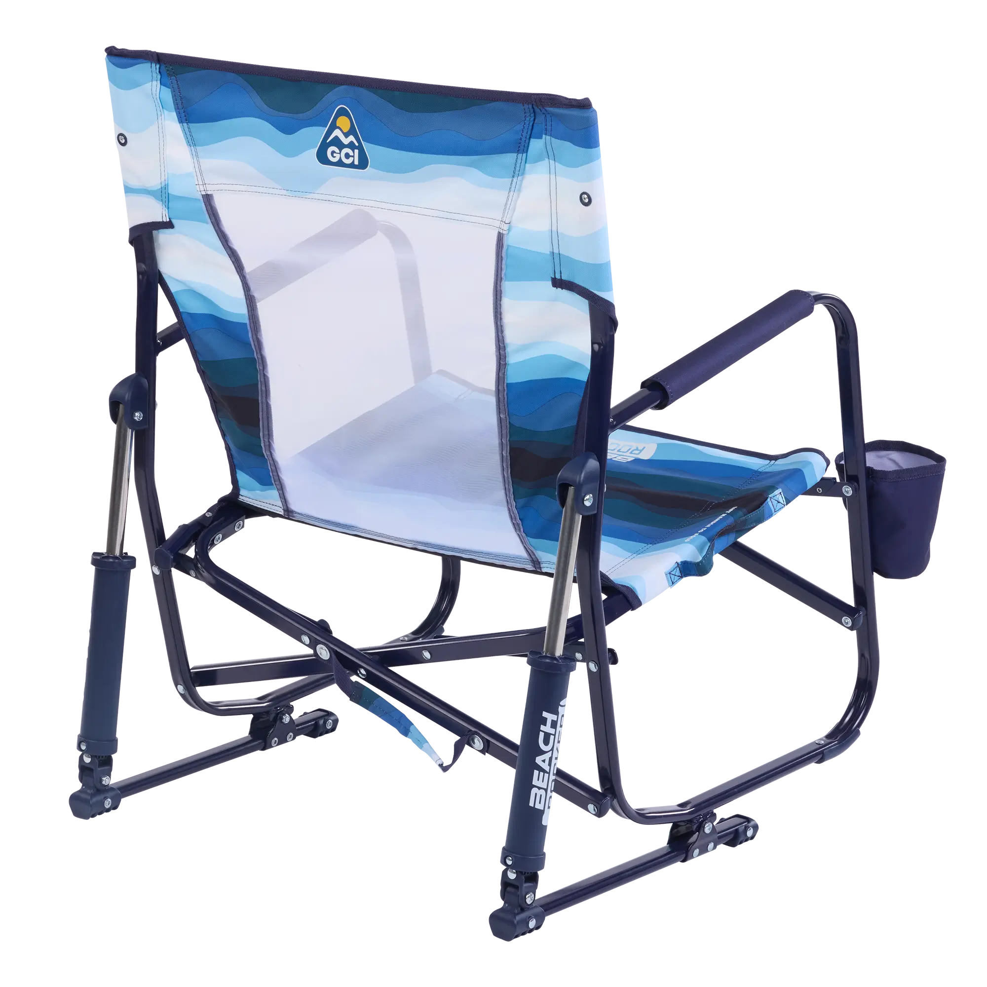 Patented Spring-Action Beach Rocker - Choice 712 - RoadTrip Rocker Smooth Motion Camp Chair Detail
