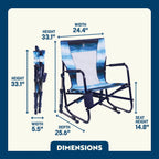 Patented Spring-Action Beach Rocker - Choice 712 - RoadTrip Rocker Smooth Motion Camp Chair Detail