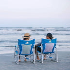 Smooth Motion Beach Rocker Bundle - Choice 773 - Heavy-Duty Kickback Rocker with Beverage Holder Detail