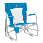 Patented Spring-Action Beach Rocker - Choice 712 - RoadTrip Rocker Smooth Motion Camp Chair - Saybrook Blue
