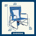 Patented Spring-Action Beach Rocker - Choice 712 - RoadTrip Rocker Smooth Motion Camp Chair Detail