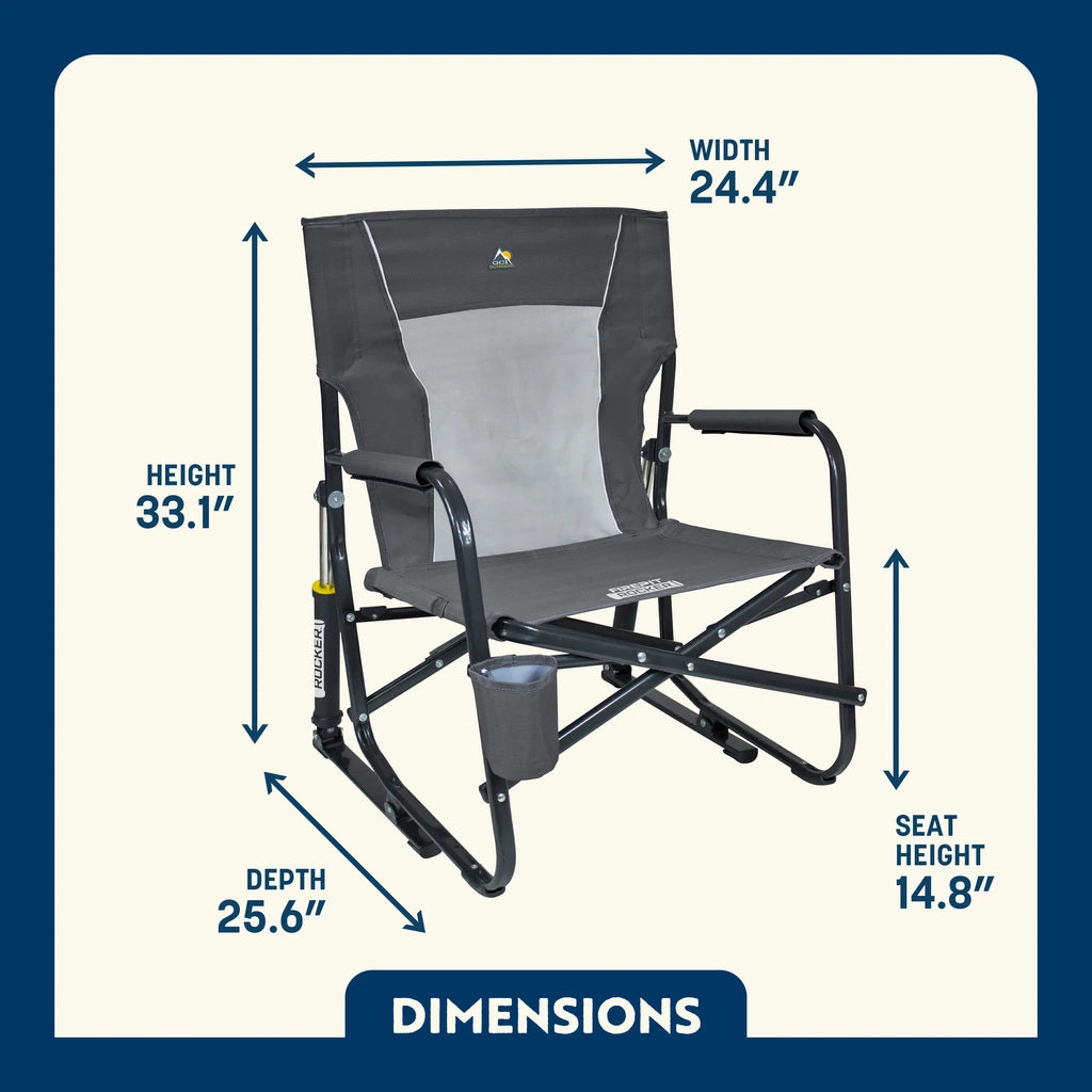 Smooth Motion FirePit Rocker - Choice 737 - RoadTrip Rocker Smooth Motion Camp Chair Detail
