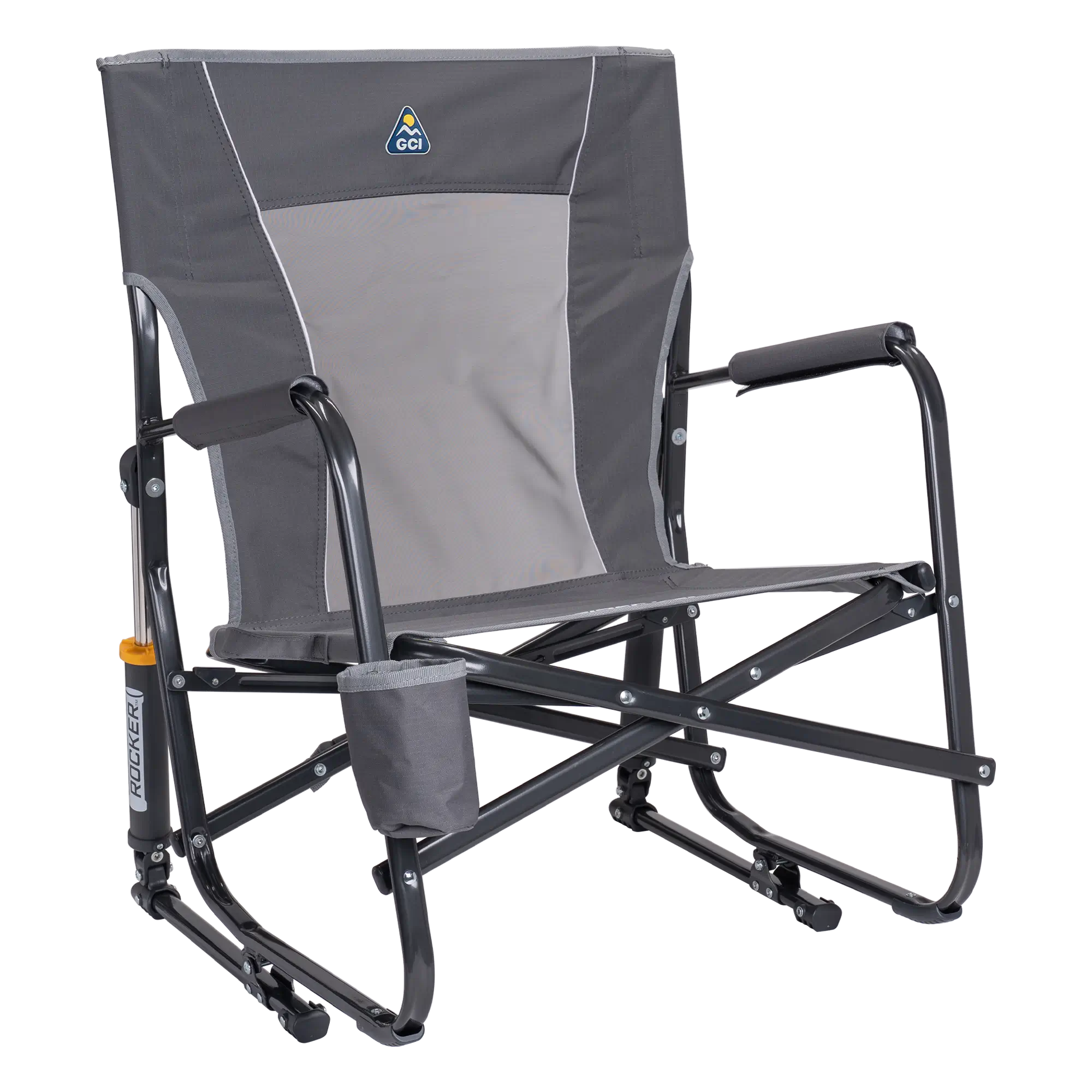 Smooth Motion FirePit Rocker - Choice 737 - RoadTrip Rocker Smooth Motion Camp Chair - Pewter