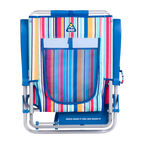 Sand-Friendly Big Surf with Slide Table - Choice 334 - Multi-Position Outdoor Beach Chair with Pillow Detail