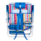 Sand-Friendly Big Surf with Slide Table - Choice 334 - Multi-Position Outdoor Beach Chair with Pillow Detail