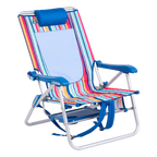 Sand-Friendly Big Surf with Slide Table - Choice 334 - Multi-Position Outdoor Beach Chair with Pillow Detail