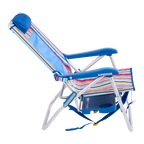 Sand-Friendly Big Surf with Slide Table - Choice 334 - Multi-Position Outdoor Beach Chair with Pillow Detail