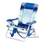 Rust-Resistant Aluminum Backpack Beach Chair - Choice 709 - Multi-Position Outdoor Beach Chair with Pillow Detail