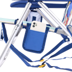 Rust-Resistant Aluminum Backpack Beach Chair - Choice 709 - Multi-Position Outdoor Beach Chair with Pillow Detail