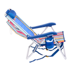 Rust-Resistant Aluminum Backpack Beach Chair - Choice 709 - Multi-Position Outdoor Beach Chair with Pillow Detail