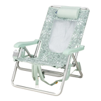 Rust-Resistant Aluminum Backpack Beach Chair - Choice 709 - Multi-Position Outdoor Beach Chair with Pillow Detail