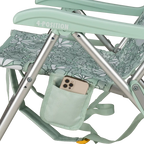 Rust-Resistant Aluminum Backpack Beach Chair - Choice 709 - Multi-Position Outdoor Beach Chair with Pillow Detail