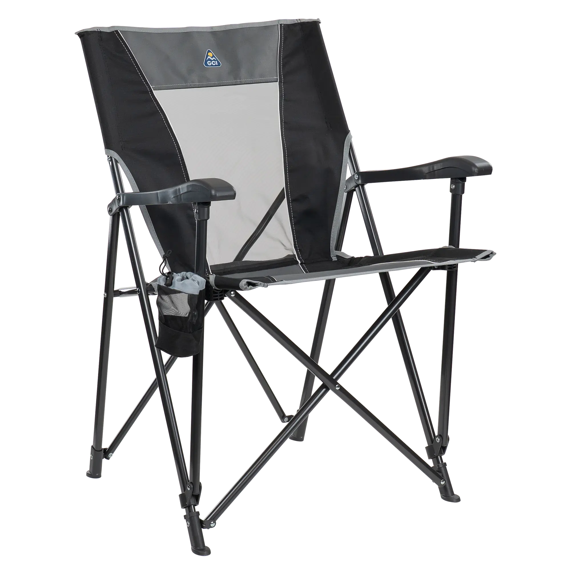 Lightweight Messenger Eazy Chair - Choice 976 - Pico Compact Folding Camp Chair with Carry Bag - Black