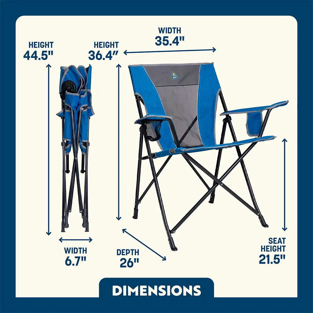 Micro-Folding Comfort Quad Chair - Choice 989 - Space-Saving Micro-Folding Chair for Backpacking Detail