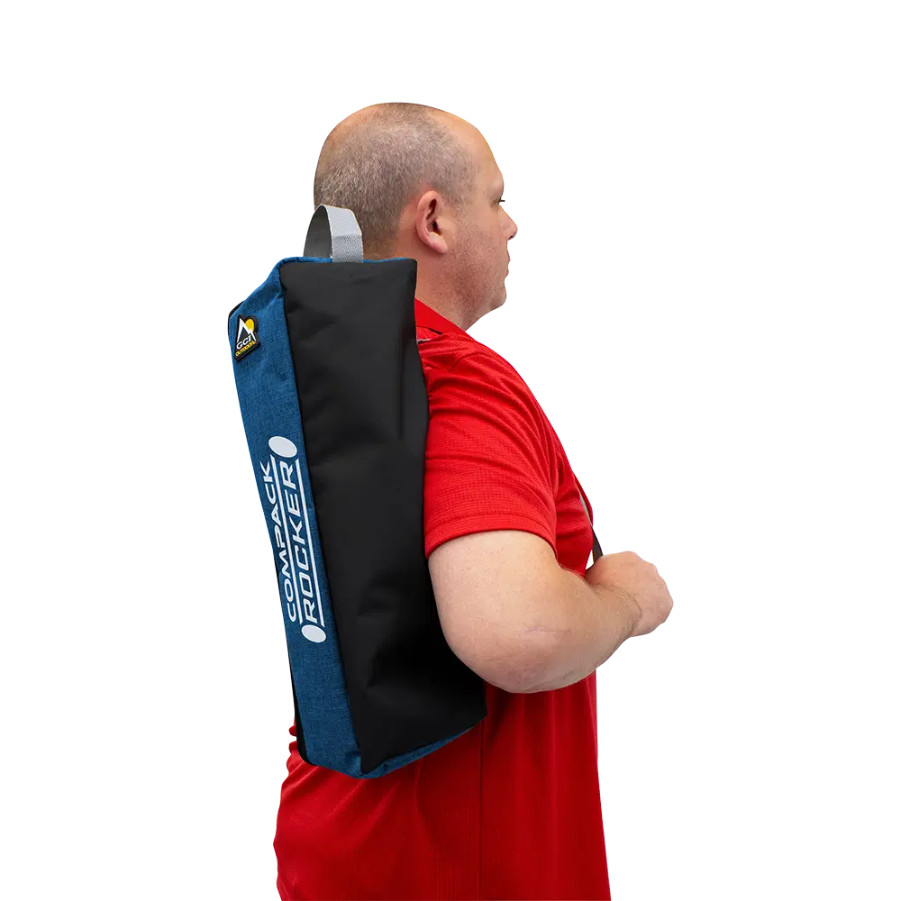 Patented Spring-Action ComPack Rocker - Choice 980 - Heavy-Duty Kickback Rocker with Beverage Holder Detail