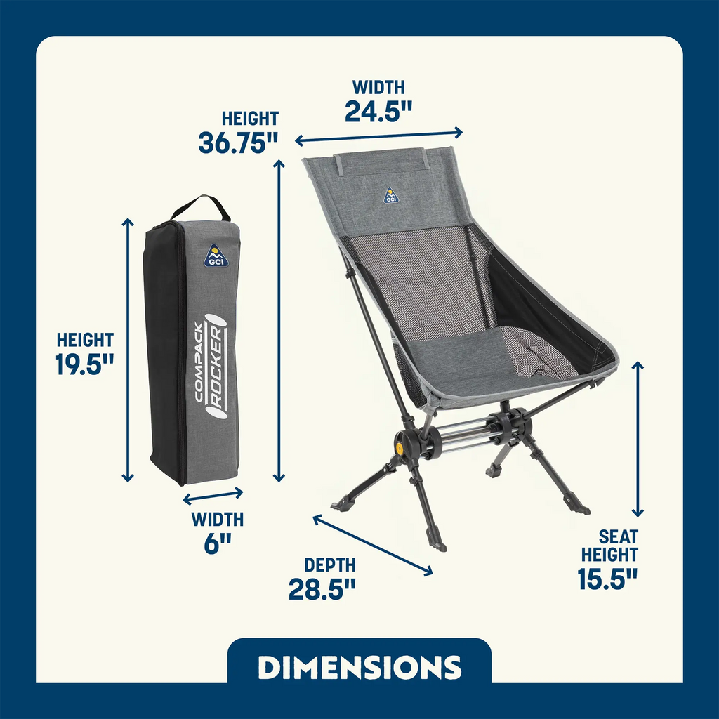 Patented Spring-Action ComPack Rocker - Choice 980 - Heavy-Duty Kickback Rocker with Beverage Holder Detail