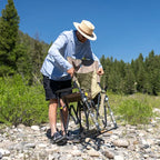 Smooth Motion Adjustable Rocker - Choice 573 - Patented Spring-Action Rocking Chair for Camping Detail