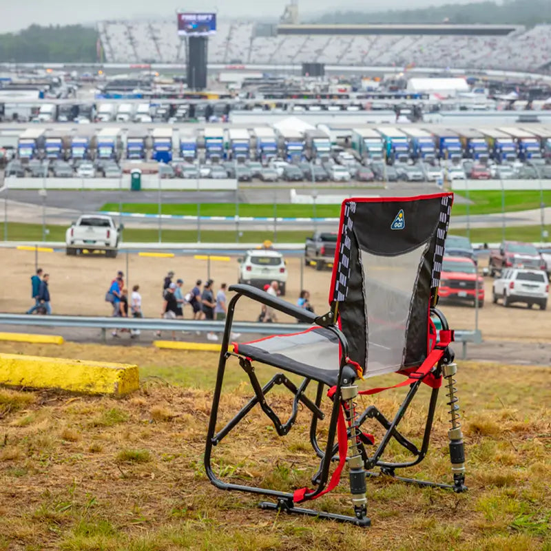 Smooth Motion Adjustable Rocker - Choice 573 - Patented Spring-Action Rocking Chair for Camping Detail