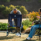 Smooth Motion Adjustable Rocker - Choice 573 - Patented Spring-Action Rocking Chair for Camping Detail