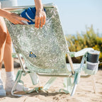 Rust-Resistant Aluminum Backpack Beach Chair - Choice 709 - Multi-Position Outdoor Beach Chair with Pillow Detail
