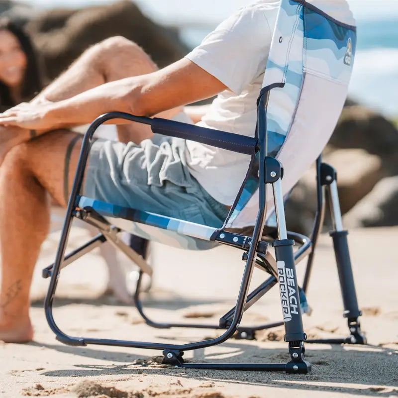 Patented Spring-Action Beach Rocker - Choice 712 - RoadTrip Rocker Smooth Motion Camp Chair Detail