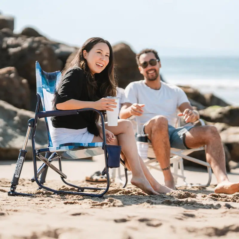 Patented Spring-Action Beach Rocker - Choice 712 - RoadTrip Rocker Smooth Motion Camp Chair Detail