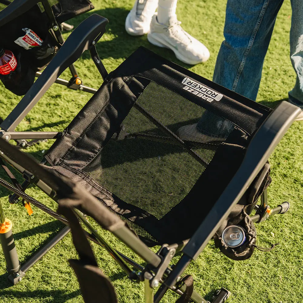 Smooth Motion BreezeRocker - Choice 504 - Patented Spring-Action Rocking Chair for Camping Detail
