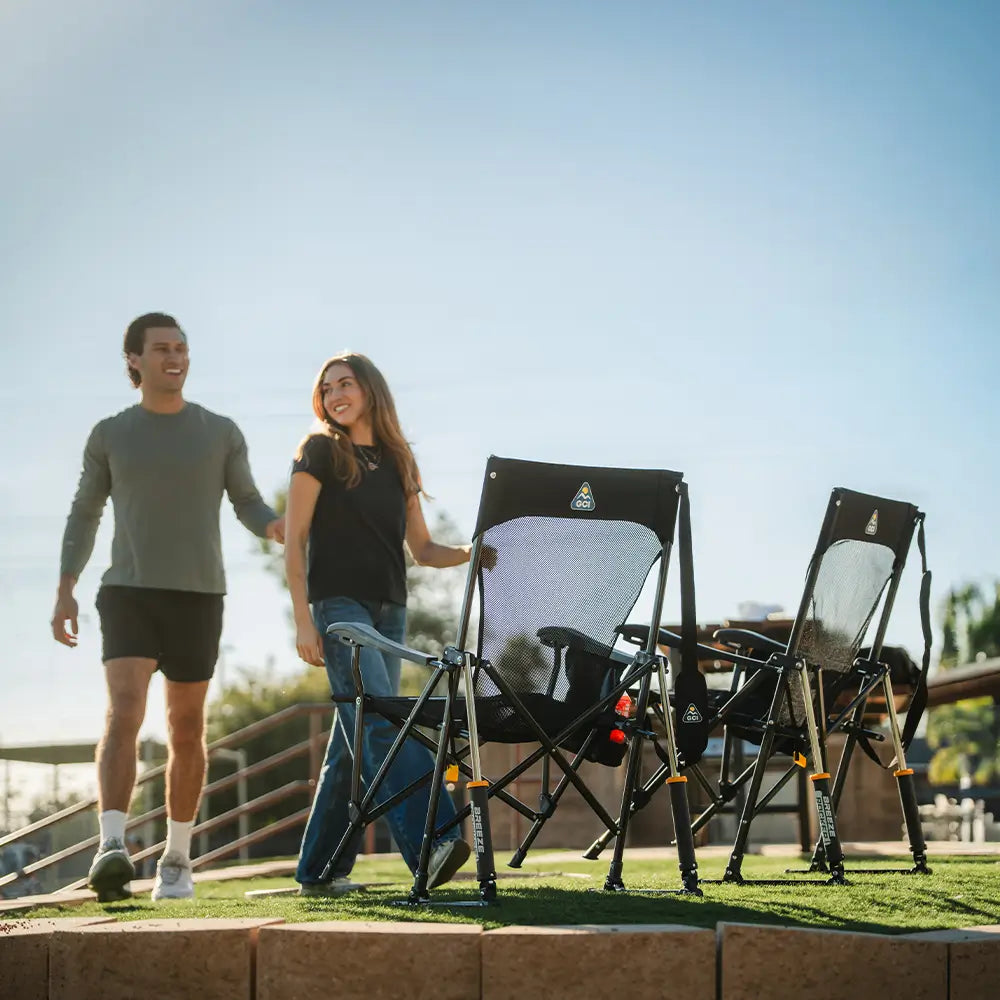 Smooth Motion BreezeRocker - Choice 504 - Patented Spring-Action Rocking Chair for Camping Detail