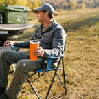 Micro-Folding Comfort Quad Chair - Choice 989 - Space-Saving Micro-Folding Chair for Backpacking Detail