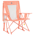Patented Spring-Action Comfort Pro Rocker - Choice 375 - Patented Spring-Action Rocking Chair for Camping - Coral Garden