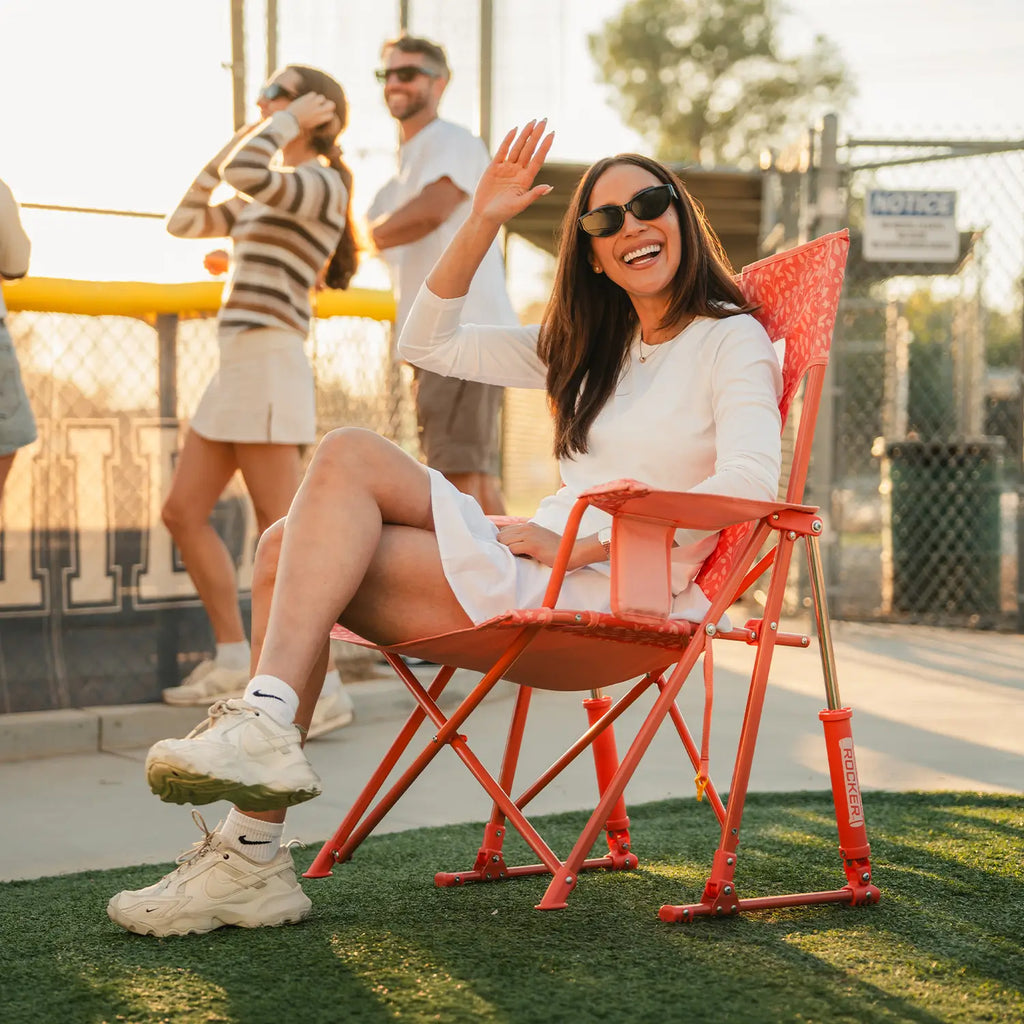 Patented Spring-Action Comfort Pro Rocker - Choice 375 - Patented Spring-Action Rocking Chair for Camping Detail