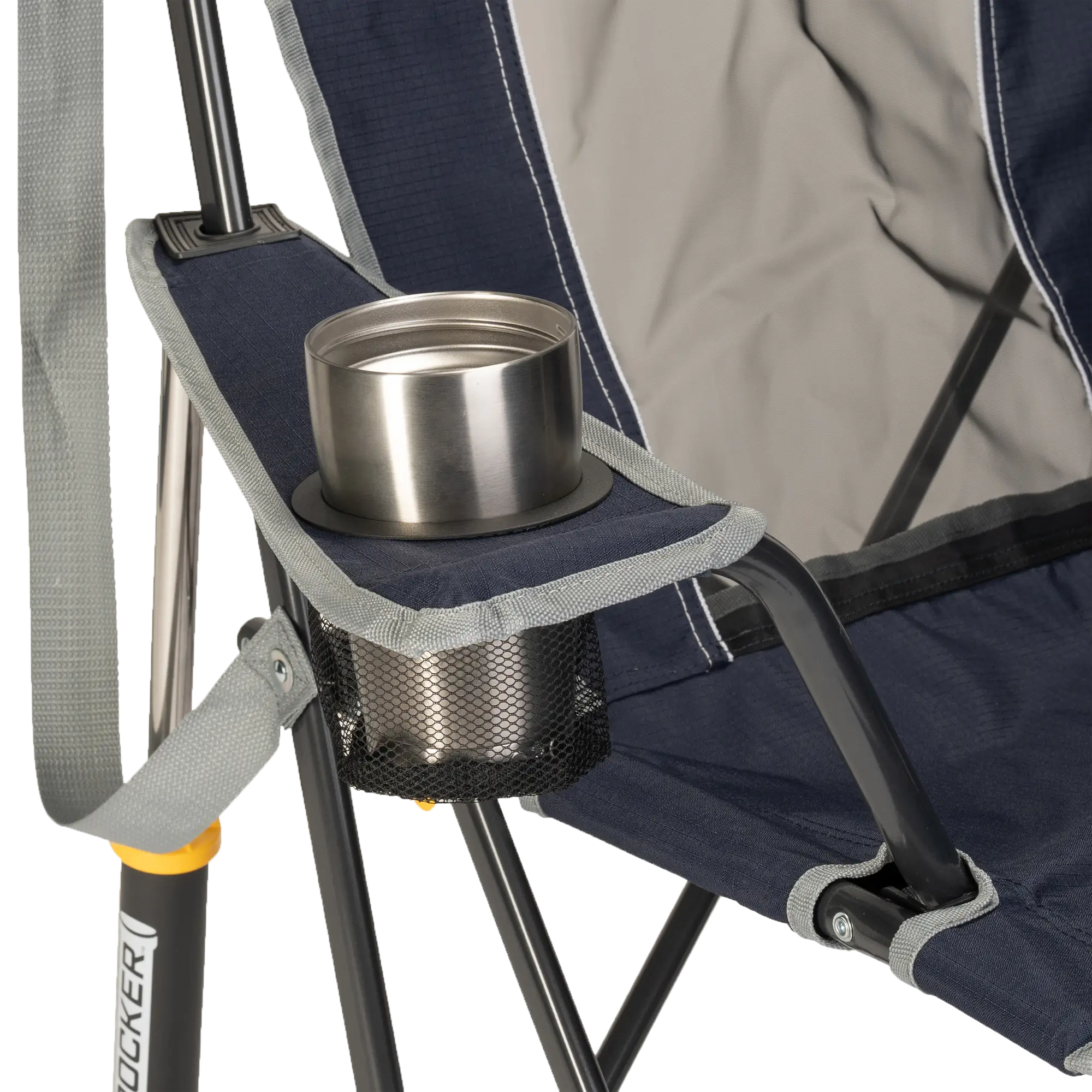 Patented Spring-Action Comfort Pro Rocker - Choice 375 - Patented Spring-Action Rocking Chair for Camping Detail