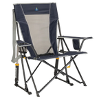 Patented Spring-Action Comfort Pro Rocker - Choice 375 - Patented Spring-Action Rocking Chair for Camping - Indigo