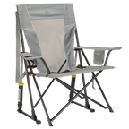 Patented Spring-Action Comfort Pro Rocker - Choice 375 - Patented Spring-Action Rocking Chair for Camping - Mercury Gray