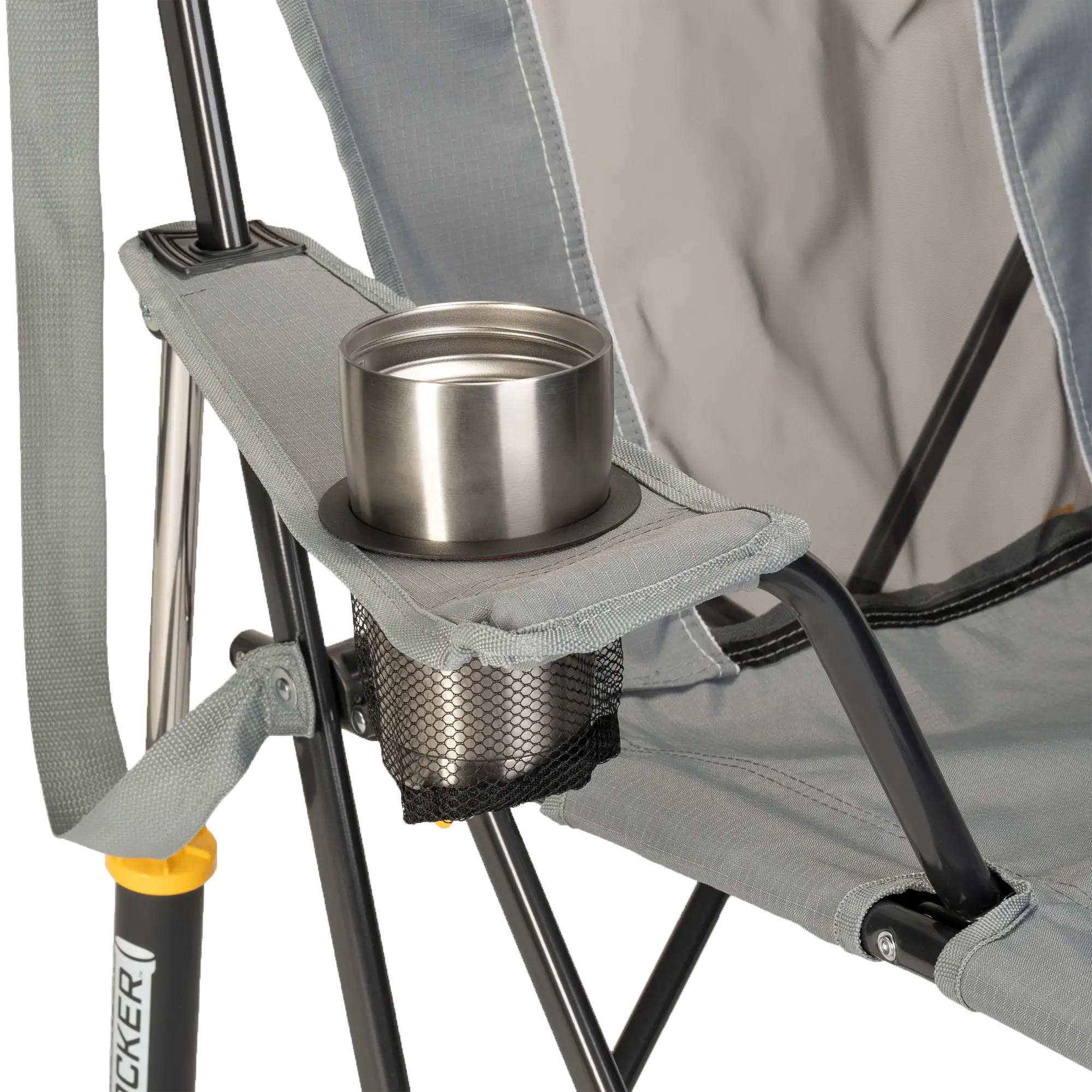 Patented Spring-Action Comfort Pro Rocker - Choice 375 - Patented Spring-Action Rocking Chair for Camping Detail