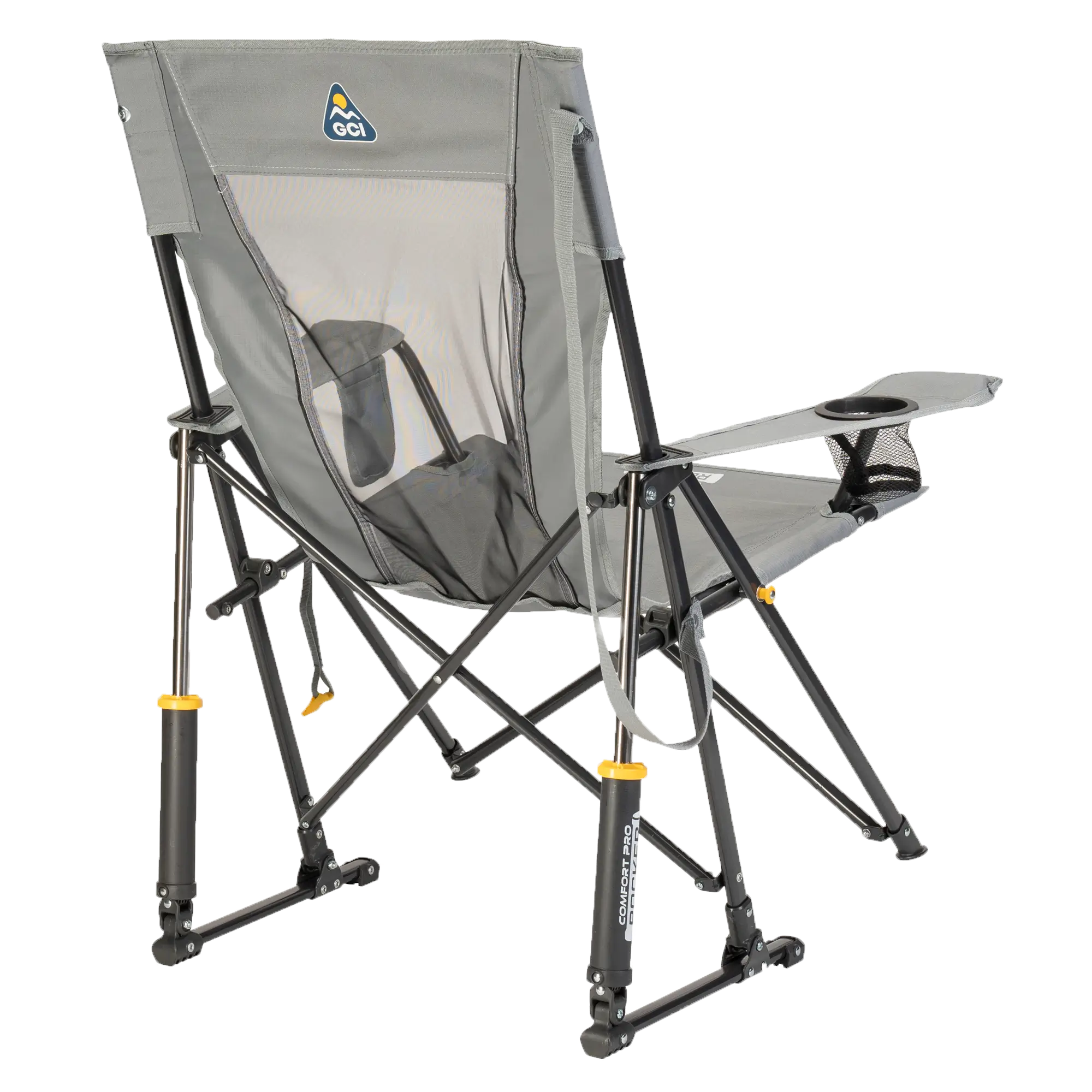 Patented Spring-Action Comfort Pro Rocker - Choice 375 - Patented Spring-Action Rocking Chair for Camping Detail