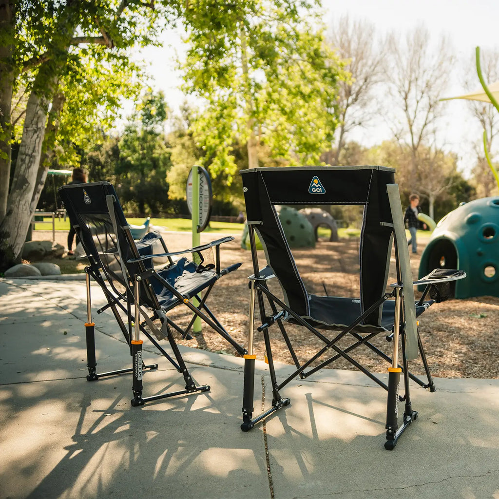 Patented Spring-Action Comfort Pro Rocker - Choice 375 - Patented Spring-Action Rocking Chair for Camping Detail