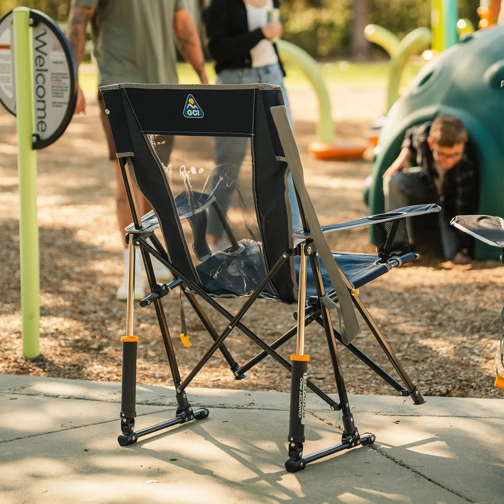 Patented Spring-Action Comfort Pro Rocker - Choice 375 - Patented Spring-Action Rocking Chair for Camping Detail